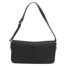 Christian Dior Trotter Canvas Shoulder Bag Black Silver Auth 176057A-2