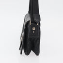 Christian Dior Trotter Canvas Shoulder Bag Black Silver Auth 176057A-3