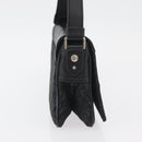 Christian Dior Trotter Canvas Shoulder Bag Black Silver Auth 176057A-4