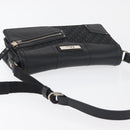 Christian Dior Trotter Canvas Shoulder Bag Black Silver Auth 176057A-6