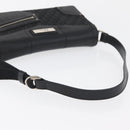 Christian Dior Trotter Canvas Shoulder Bag Black Silver Auth 176057A-7