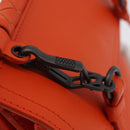 BOTTEGA VENETA INTRECCIATO Shoulder Bag Leather Orange Auth 176058-10