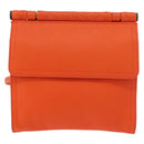 BOTTEGA VENETA INTRECCIATO Shoulder Bag Leather Orange Auth 176058-13