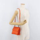 BOTTEGA VENETA INTRECCIATO Shoulder Bag Leather Orange Auth 176058-24