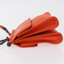 BOTTEGA VENETA INTRECCIATO Shoulder Bag Leather Orange Auth 176058-4