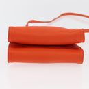 BOTTEGA VENETA INTRECCIATO Shoulder Bag Leather Orange Auth 176058-5