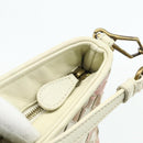 BOTTEGA VENETA INTRECCIATO Accessoire-Beutel Leder Elfenbein Gold Auth 176059A-10