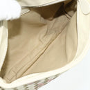 BOTTEGA VENETA INTRECCIATO Accessoire-Beutel Leder Elfenbein Gold Auth 176059A-11