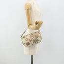 BOTTEGA VENETA INTRECCIATO Accessoire-Beutel Leder Elfenbein Gold Auth 176059A-20