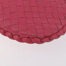 BOTTEGA VENETA INTRECCIATO Hand Pouch Leather Pink 189227 Auth 176060V-15
