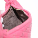 BOTTEGA VENETA INTRECCIATO Hand Pouch Leather Pink 189227 Auth 176060V-19
