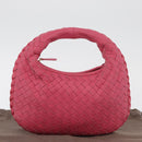 BOTTEGA VENETA INTRECCIATO Hand Pouch Leather Pink 189227 Auth 176060V-12
