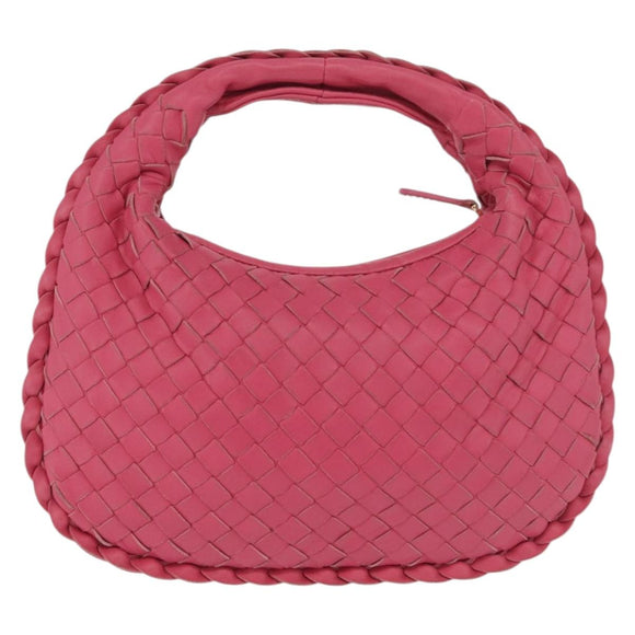 BOTTEGA VENETA INTRECCIATO Hand Pouch Leather Pink 189227 Auth 176060V