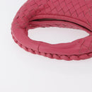 BOTTEGA VENETA INTRECCIATO Hand Pouch Leather Pink 189227 Auth 176060V-7