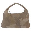 BOTTEGA VENETA INTRECCIATO Hobo Shoulder Bag Leather Gray Auth 176061V-13