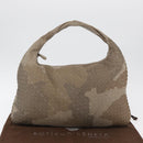 BOTTEGA VENETA INTRECCIATO Hobo Shoulder Bag Leather Gray Auth 176061V-12