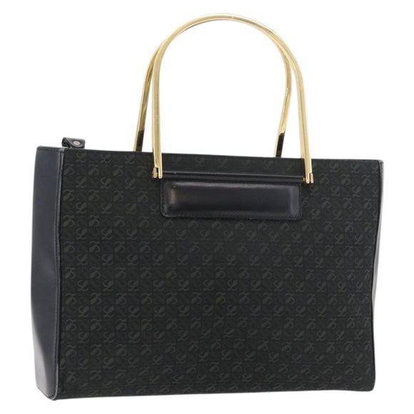 LOEWE Hand Bag Nylon Green Gold Auth 176062A