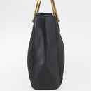 LOEWE Hand Bag Nylon Green Gold Auth 176062A-4