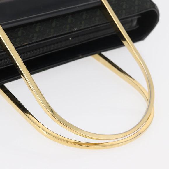 LOEWE Hand Bag Nylon Green Gold Auth 176062A