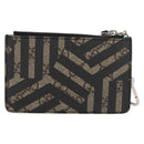 GUCCI GG Supreme GG Caleido Coin Purse PVC Beige Silver 411818 Auth 176069A-2