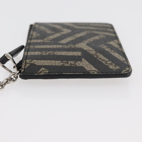 GUCCI GG Supreme GG Caleido Coin Purse PVC Beige Silver 411818 Auth 176069A