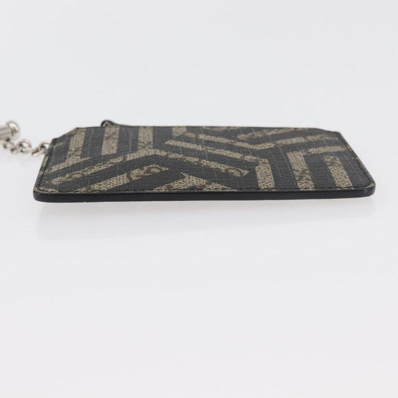 GUCCI GG Supreme GG Caleido Coin Purse PVC Beige Silver 411818 Auth 176069A
