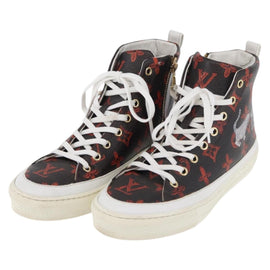 LOUIS VUITTON Catgram Stellar Line Sneakers LV Auth 176071M