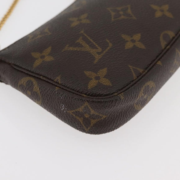 LOUIS VUITTON Monogram Mini Pochette Accessoires Pouch M58009 LV Auth 176073