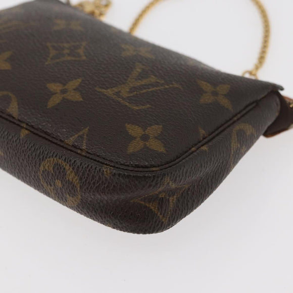 LOUIS VUITTON Monogram Mini Pochette Accessoires Pouch M58009 LV Auth 176073