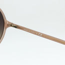 CHANEL COCO Mark Sunglasses plastic Beige CC Auth 176077A-10