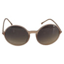 CHANEL COCO Mark Sunglasses plastic Beige CC Auth 176077A-13