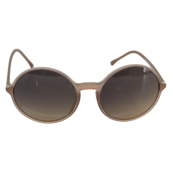 CHANEL COCO Mark Sunglasses plastic Beige CC Auth 176077A