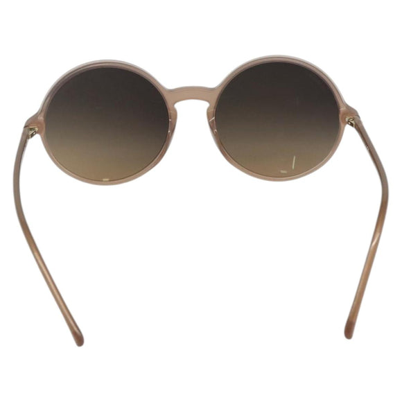 CHANEL COCO Mark Sunglasses plastic Beige CC Auth 176077A