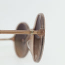 CHANEL COCO Mark Sunglasses plastic Beige CC Auth 176077A-4