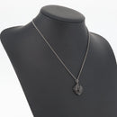 CHANEL COCO Mark Necklace metal Black CC Auth 176078A-16