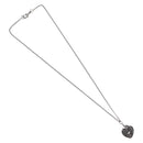 CHANEL COCO Mark Necklace metal Black CC Auth 176078A-2