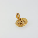 CHANEL COCO Mark Earring metal Gold Tone CC Auth 176079A-10