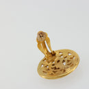 CHANEL COCO Mark Earring metal Gold Tone CC Auth 176079A-11