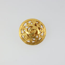 CHANEL COCO Mark Earring metal Gold Tone CC Auth 176079A - 0