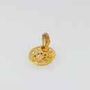 CHANEL COCO Mark Earring metal Gold Tone CC Auth 176079A-4