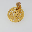 CHANEL COCO Mark Earring metal Gold Tone CC Auth 176079A-6