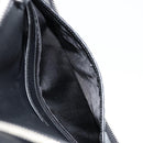 PRADA Long Wallet Safiano leather Black Silver Auth 176080A-20