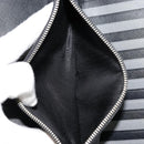 PRADA Long Wallet Safiano leather Black Silver Auth 176080A-11