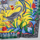 HERMES Carre 90 Scarf ""LA MARCHE DU ZAMBEZE"" Silk Multicolor Auth 176082V-10