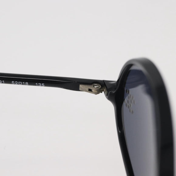 CHANEL COCO Mark Sunglasses plastic Black CC Auth 176084A
