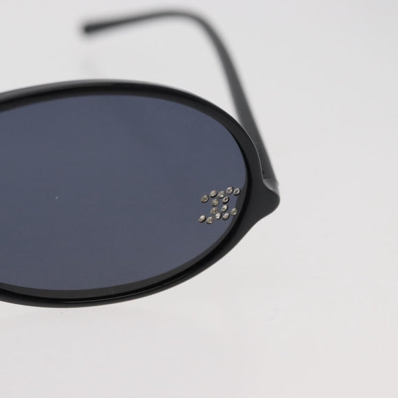 CHANEL COCO Mark Sunglasses plastic Black CC Auth 176084A