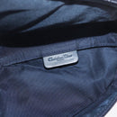 Christian Dior Trotter Canvas Saddle Pouch Navy Gold Auth 176085A-14
