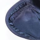 Christian Dior Trotter Canvas Saddle Pouch Navy Gold Auth 176085A-18
