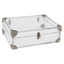 LOUIS VUITTON Monogram Love Message Mini Trunk plastic Clear M99079 Auth 176089-1