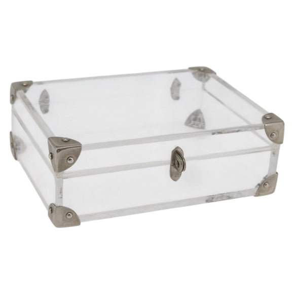 LOUIS VUITTON Monogram Love Message Mini Trunk plastic Clear M99079 Auth 176089